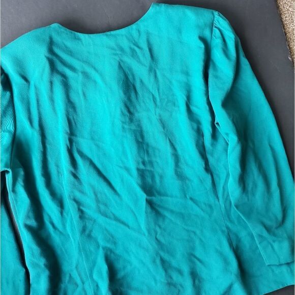 Vintage Worthington Essentials Women Teal Blazer - Picture 8 of 9